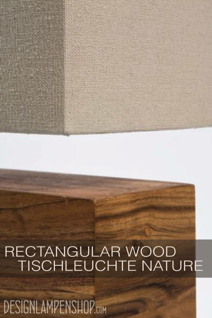 Kare Design Tischleuchte Rectangular Wood Nature