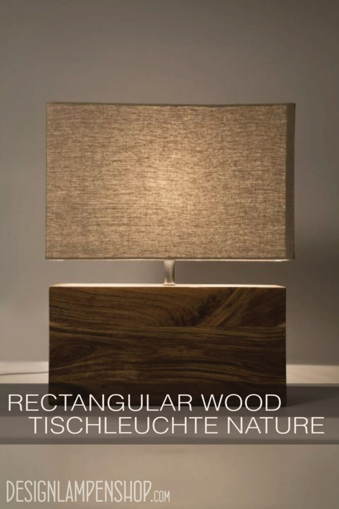 Kare Design Tischleuchte Rectangular Wood Nature